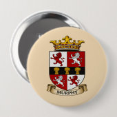 Murphy Family Wapensknop Ronde Button 4,0 Cm (Voorkant /achterkant)