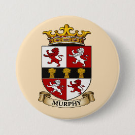 Murphy Family Wapensknop Ronde Button 7,6 Cm