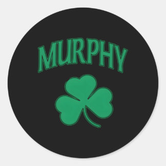 Murphy Irish Family Shamrock St Patricks Day Ronde Sticker