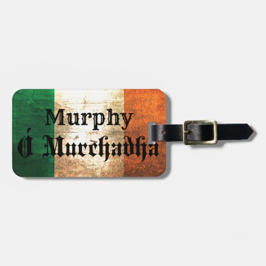Murphy Irish Flag Bagagelabel (Voorkant horizontaal)