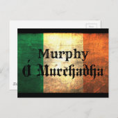 Murphy Irish Flag Briefkaart (Voorkant / Achterkant)