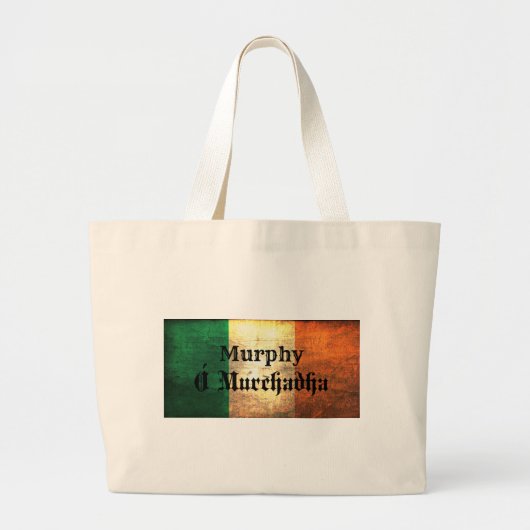 Murphy Irish Flag Grote Tote Bag (Voorkant)