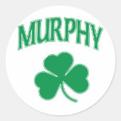Murphy Irish Ronde Sticker (Voorkant)