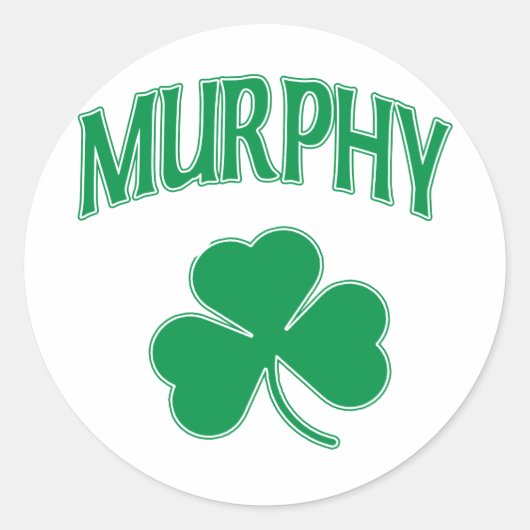 Murphy Irish Ronde Sticker (Voorkant)