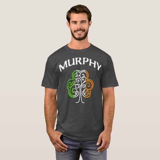 Murphy Irish Shamrock St Patricks Day T-shirt (Voorkant volledig)