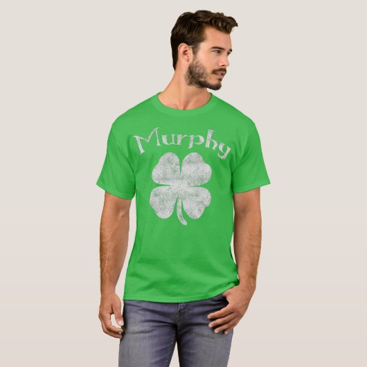  Murphy Irish Shamrock St Pattys Day T-shirt (Voorkant volledig)
