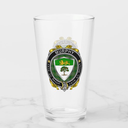 Murphy Irish Shield Bierglas Glas (Achterkant)