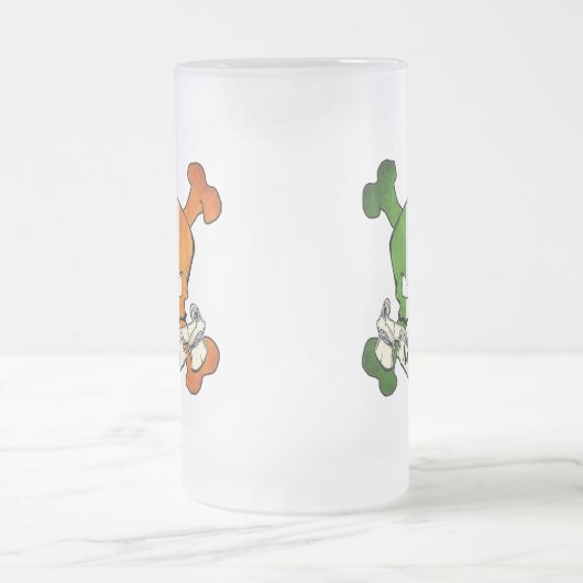 Murphy Irish Skull Matglas Bierpul (Center)