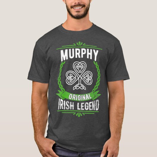 Murphy naam St Patricks Day Ierse legende T-shirt (Voorkant)