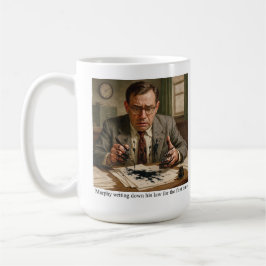 Murphy schrijft voor de eerste keer de wet op koffiemok