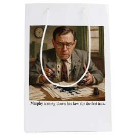 Murphy schrijft voor het eerst de wet op medium cadeauzakje