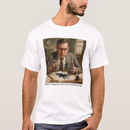Murphy schrijft voor het eerst de wet op t-shirt