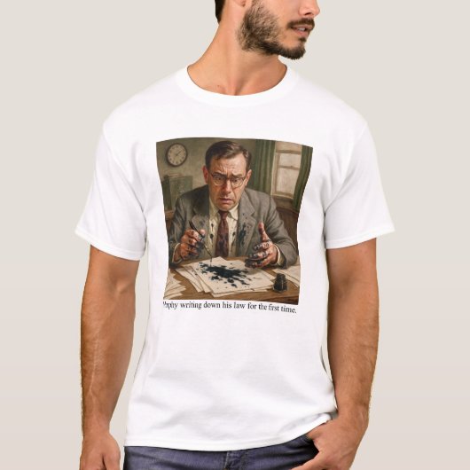 Murphy schrijft voor het eerst de wet op t-shirt (Voorkant)