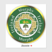 Murphy Shield en Celtic Cross gepersonaliseerd Sticker (Vel)