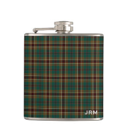 Murphy Tartan Monogram Iers Plaid Heupfles