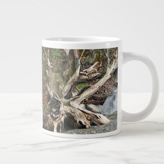 Murphy zit in het log hondenliefhebbers spel grote koffiekop (Rechts)