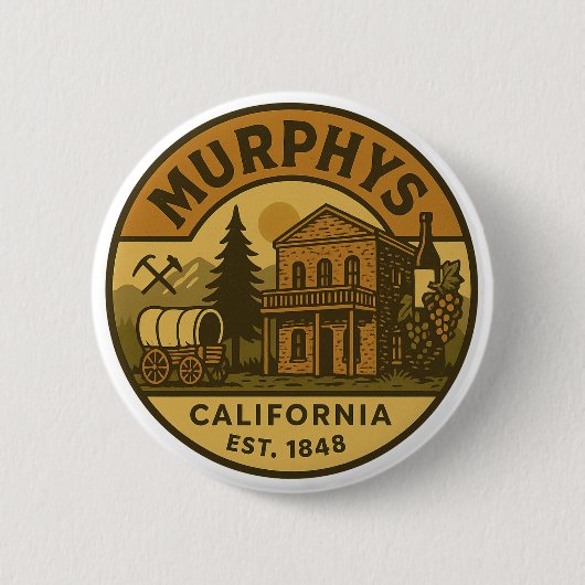 Murphy's California  Embleem Ronde Button 5,7 Cm (Voorkant)