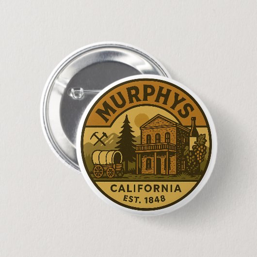 Murphy's California  Embleem Ronde Button 5,7 Cm (Voorkant /achterkant)
