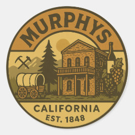 Murphy's California  Embleem Ronde Sticker