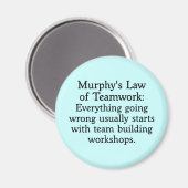 Murphy's Law for Teamwork (2) Magneet (Voorkant / Achterkant)