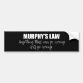 Murphy's wet bumpersticker (Voorkant)