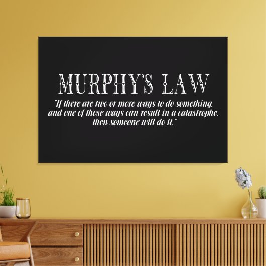 Murphy's wet canvas afdruk (Insitu (Woonkamer))