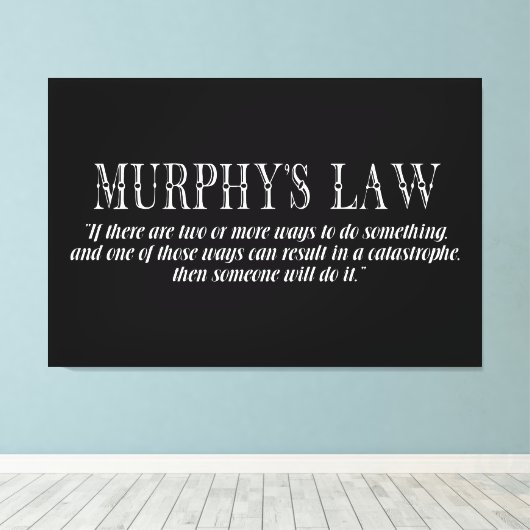 Murphy's wet canvas afdruk (Insitu (Houten vloer))