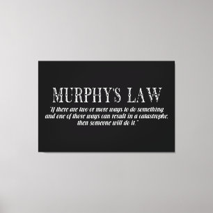 Murphy's wet canvas afdruk