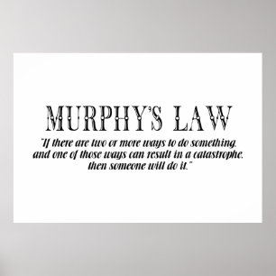 Murphy's wet poster