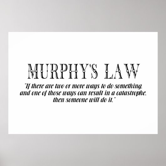 Murphy's wet poster (Voorkant)