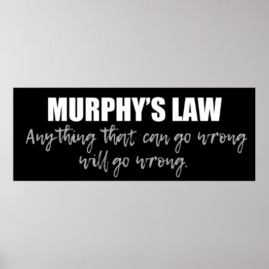 Murphy's wet poster (Voorkant)