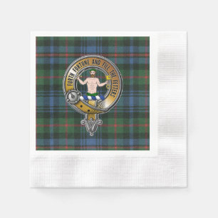 Murray Atholl Tartan & Badge Servet