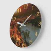 Murray Australia Sunset, Wall Clock Grote Klok (Hoek)