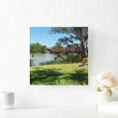 Murray, Australië, The Bridge, Wall Clock Vierkante Klok (Huis)