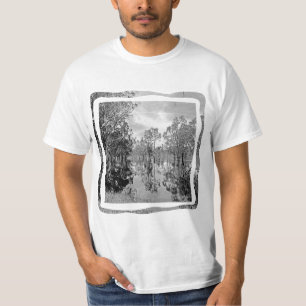 Murray Black White Photo Gum Tree Reflection T-shirt