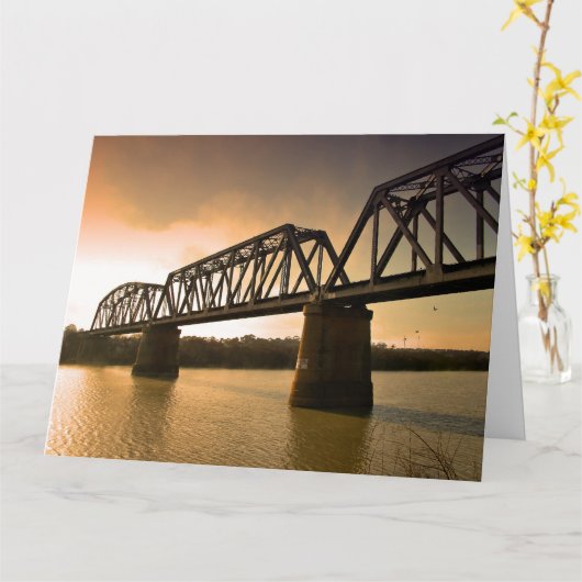 Murray Bridge Giant Birthday Kaart Zuid-Australië (Gele Bloem)