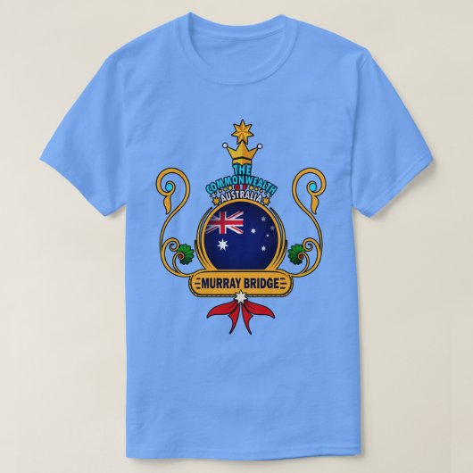 Murray Bridge stad Gouden Australische vlag Souven T-shirt (Design voorkant)