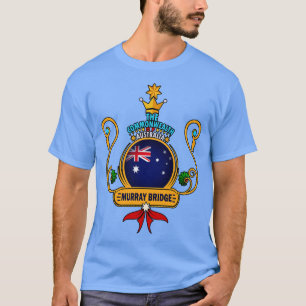 Murray Bridge stad Gouden Australische vlag Souven T-shirt