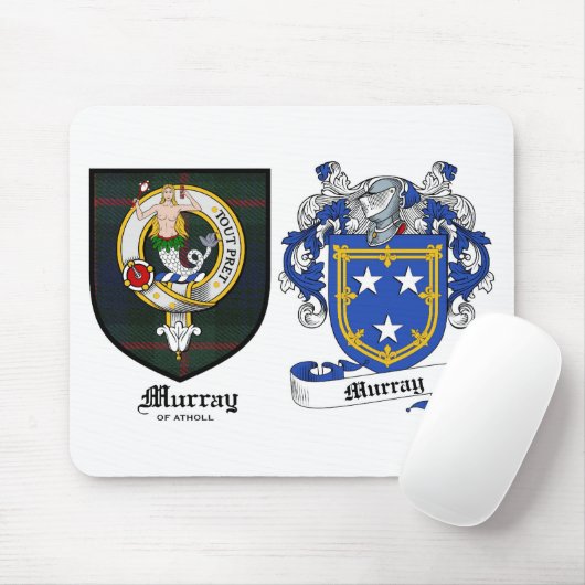 Murray Clan Crest & Murray Coat of Arms Muismat (Met muis)