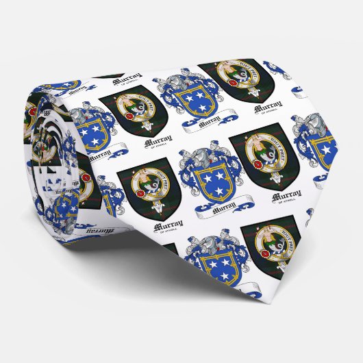 Murray Clan Crest & Murray Coat of Arms Stropdas (Opgerold)