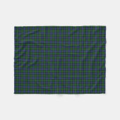 Murray Clan Green en Royal Blue Tartan Fleece Deken (Voorkant (Horizontaal))