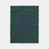 Murray Clan Green en Royal Blue Tartan Fleece Deken (Voorkant)