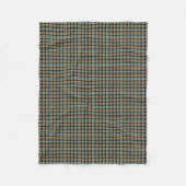 Murray Clan Tan en Mint Green Reproduction Tartan Fleece Deken (Voorkant)