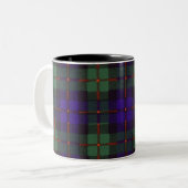 Murray clan tartan schotvis tweekleurige koffiemok (Voorkant links)