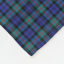 Murray Clan Turquoise en Royal Blue Modern Tartan