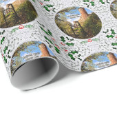 Murray Clan's Bothwell Castle Vintage Kerstmis Cadeaupapier (Rol Hoek)