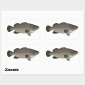 Murray Cod Rechthoekige Sticker (Vel)