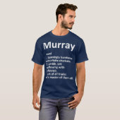MURRAY Definition Personal Name Funny Gift T-shirt (Voorkant volledig)