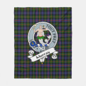 Murray Dysart van Atholl Modern Clan Badge Tartan  Fleece Deken (Voorkant)