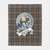 Murray Dysart van Atholl Weathered Clan Badge Tart Fleece Deken (Voorkant)
